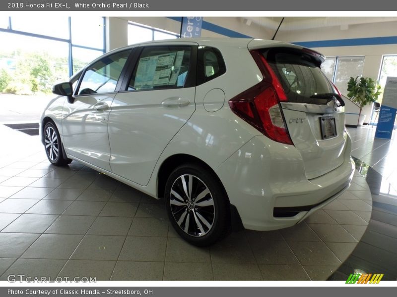 White Orchid Pearl / Black 2018 Honda Fit EX-L