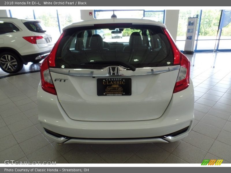 White Orchid Pearl / Black 2018 Honda Fit EX-L