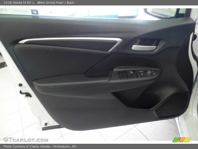 White Orchid Pearl / Black 2018 Honda Fit EX-L