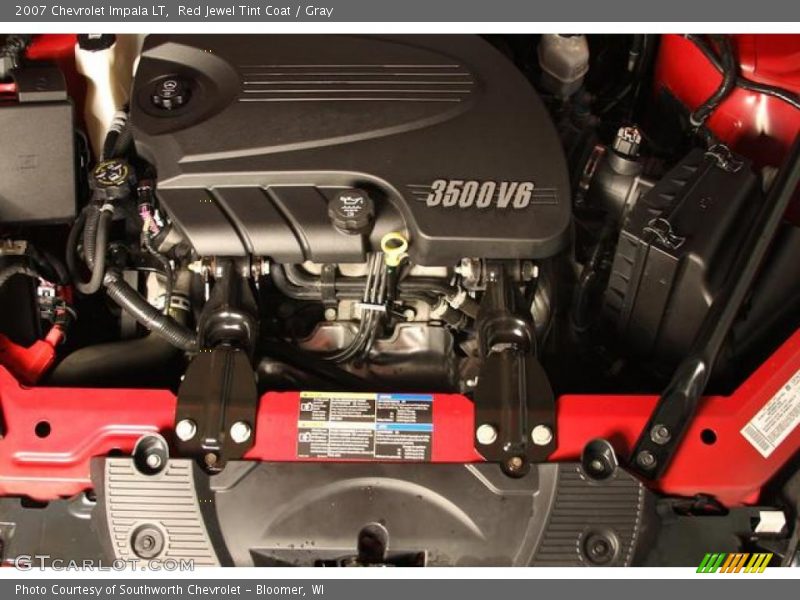 Red Jewel Tint Coat / Gray 2007 Chevrolet Impala LT