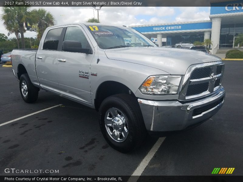 Bright Silver Metallic / Black/Diesel Gray 2017 Ram 2500 SLT Crew Cab 4x4