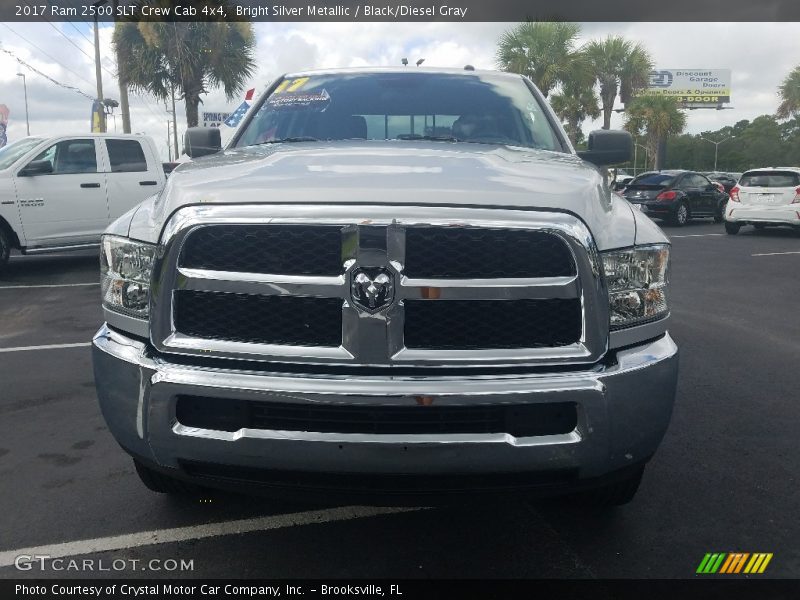 Bright Silver Metallic / Black/Diesel Gray 2017 Ram 2500 SLT Crew Cab 4x4