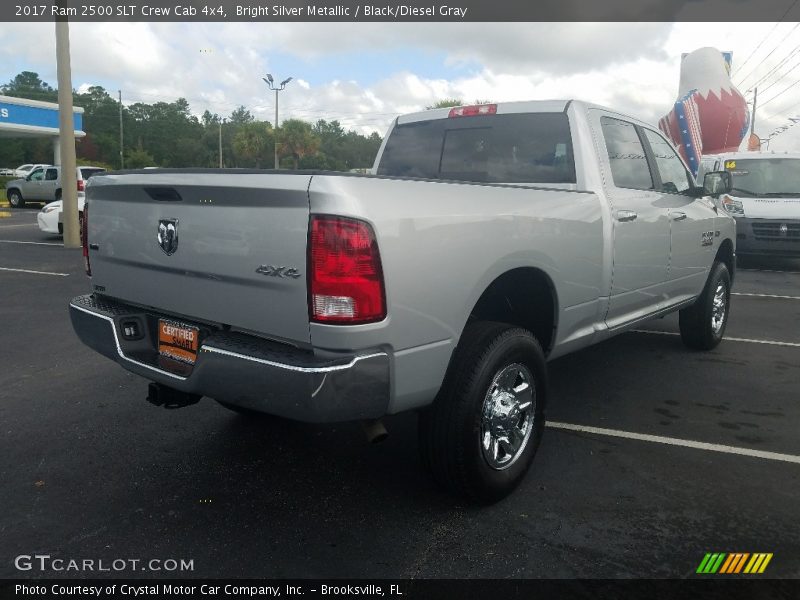 Bright Silver Metallic / Black/Diesel Gray 2017 Ram 2500 SLT Crew Cab 4x4