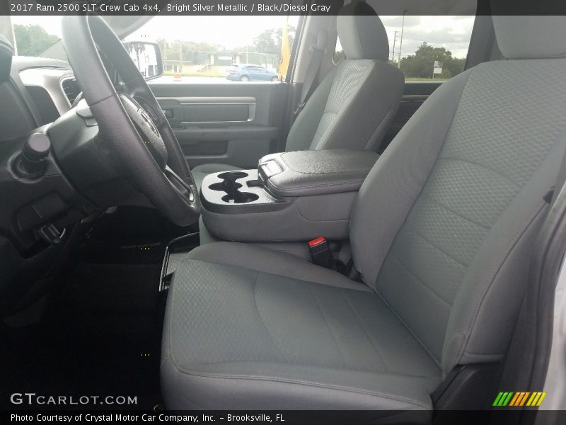 Bright Silver Metallic / Black/Diesel Gray 2017 Ram 2500 SLT Crew Cab 4x4