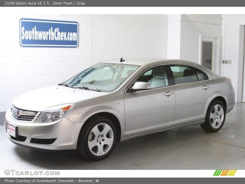 Silver Pearl / Gray 2008 Saturn Aura XE 3.5
