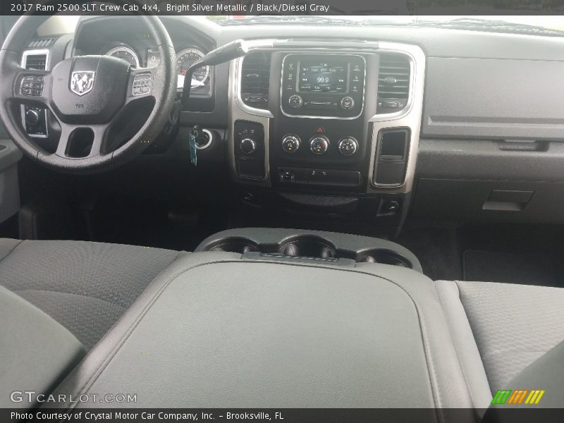 Bright Silver Metallic / Black/Diesel Gray 2017 Ram 2500 SLT Crew Cab 4x4