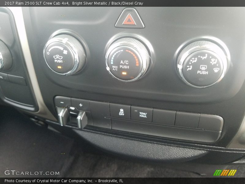 Bright Silver Metallic / Black/Diesel Gray 2017 Ram 2500 SLT Crew Cab 4x4