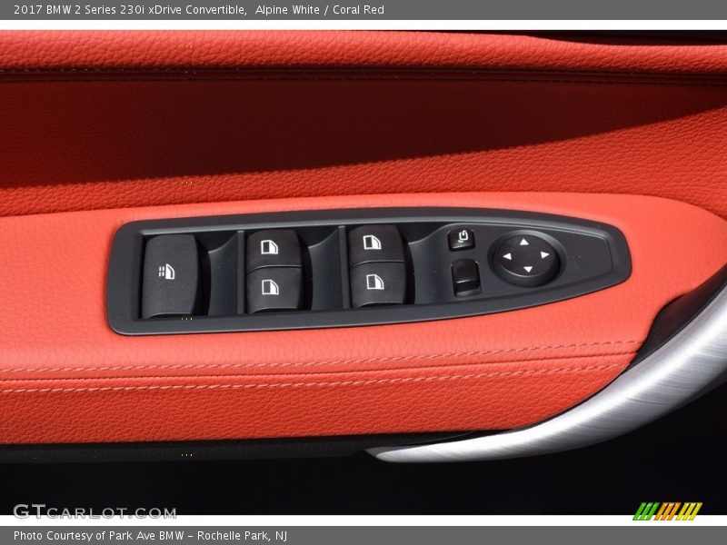 Alpine White / Coral Red 2017 BMW 2 Series 230i xDrive Convertible