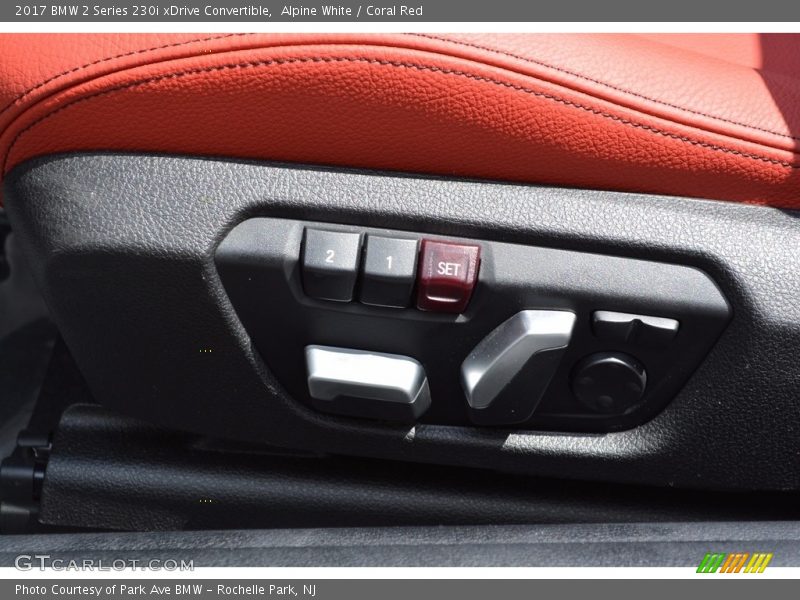 Alpine White / Coral Red 2017 BMW 2 Series 230i xDrive Convertible