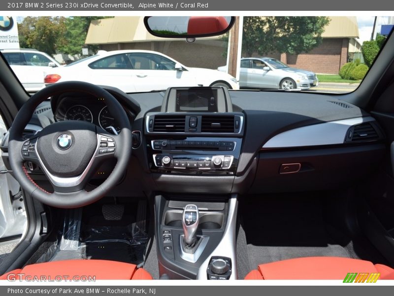 Alpine White / Coral Red 2017 BMW 2 Series 230i xDrive Convertible