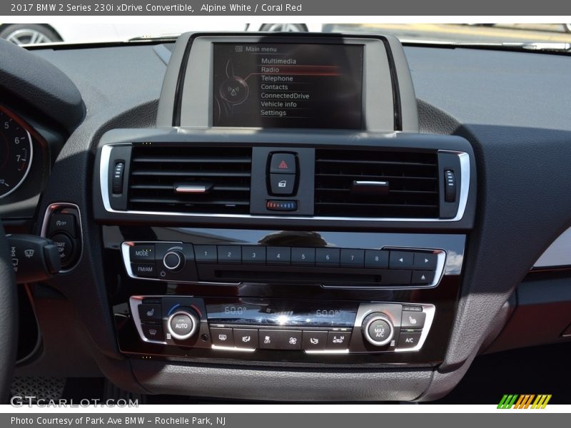 Alpine White / Coral Red 2017 BMW 2 Series 230i xDrive Convertible