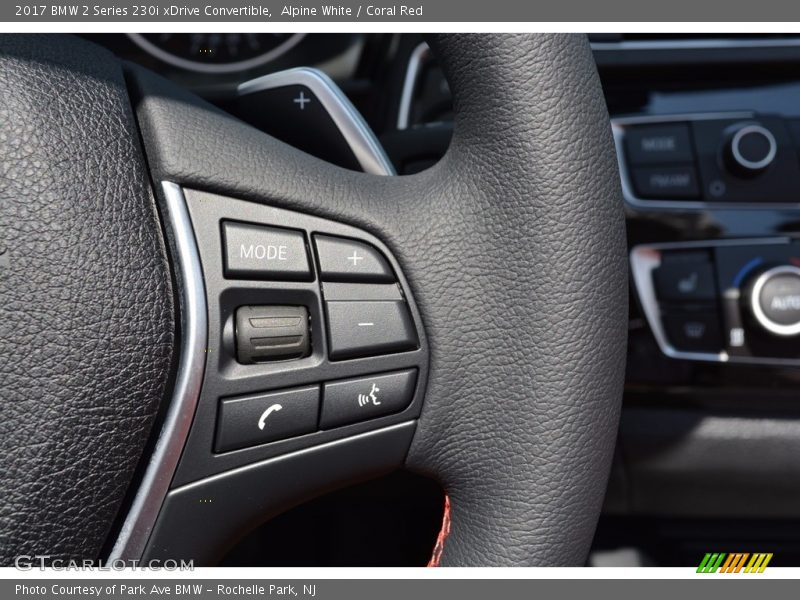 Alpine White / Coral Red 2017 BMW 2 Series 230i xDrive Convertible