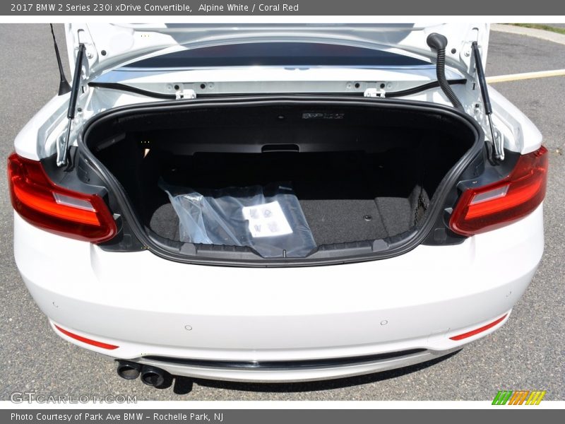 Alpine White / Coral Red 2017 BMW 2 Series 230i xDrive Convertible