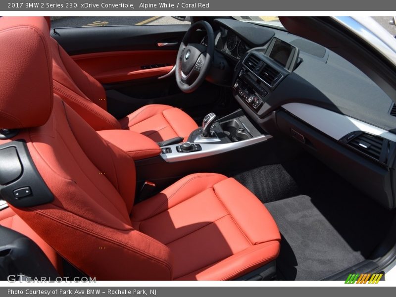 Alpine White / Coral Red 2017 BMW 2 Series 230i xDrive Convertible