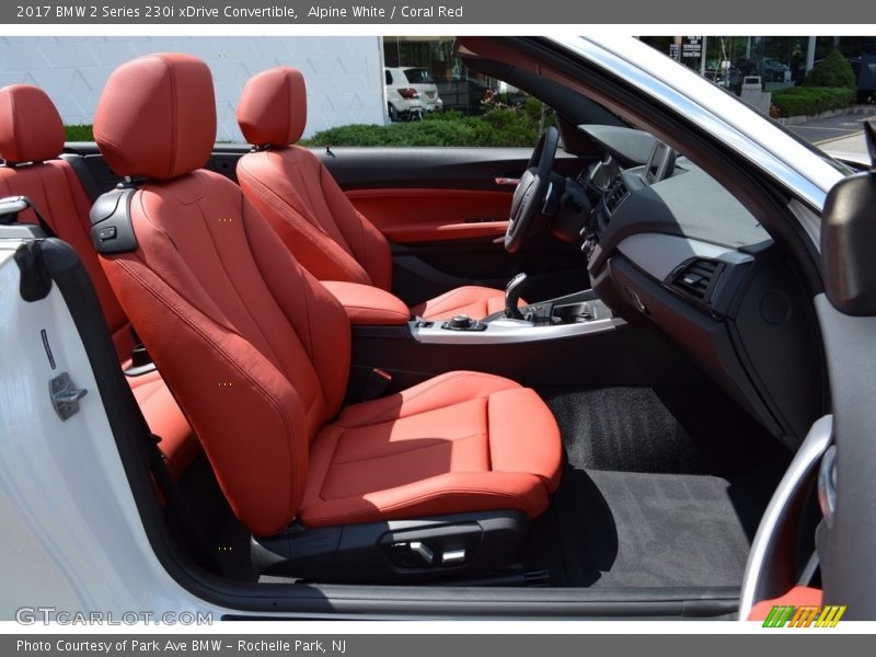 Alpine White / Coral Red 2017 BMW 2 Series 230i xDrive Convertible