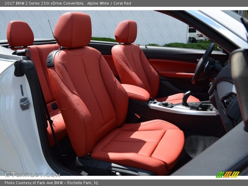 Alpine White / Coral Red 2017 BMW 2 Series 230i xDrive Convertible