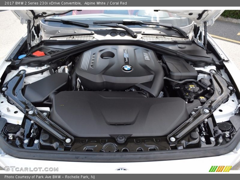 Alpine White / Coral Red 2017 BMW 2 Series 230i xDrive Convertible