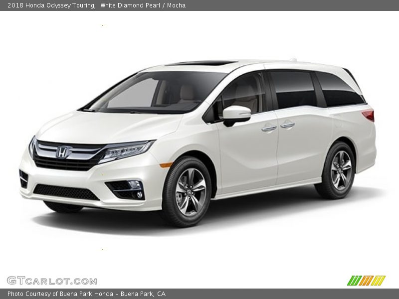 White Diamond Pearl / Mocha 2018 Honda Odyssey Touring