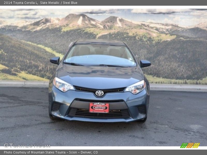 Slate Metallic / Steel Blue 2014 Toyota Corolla L