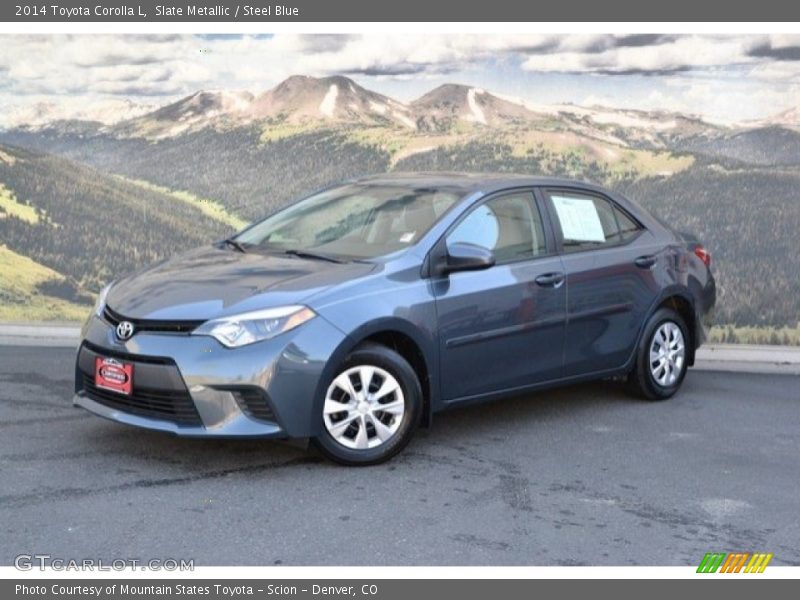 Slate Metallic / Steel Blue 2014 Toyota Corolla L