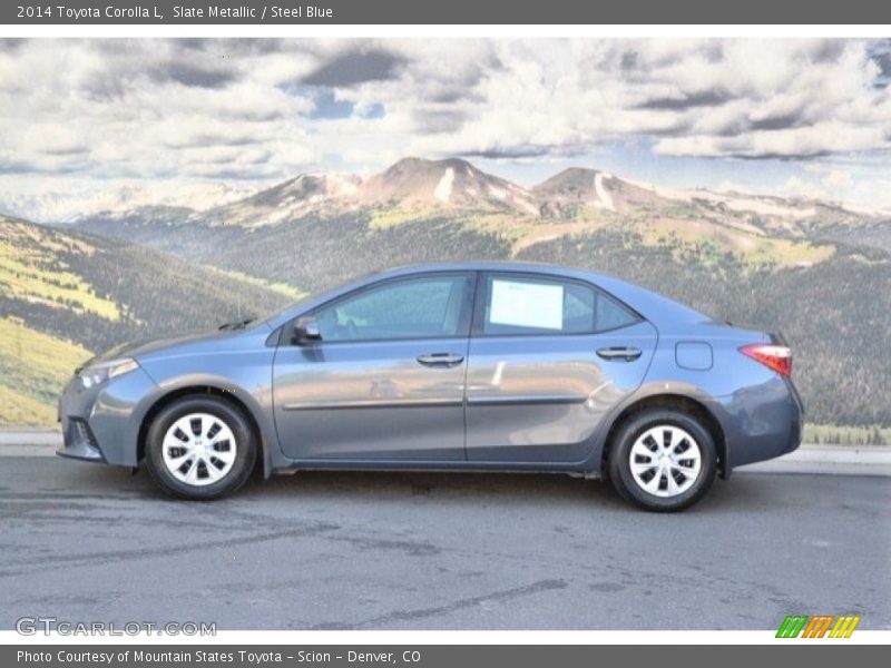 Slate Metallic / Steel Blue 2014 Toyota Corolla L