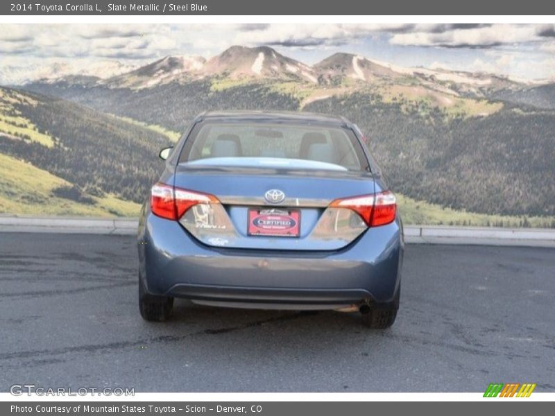 Slate Metallic / Steel Blue 2014 Toyota Corolla L