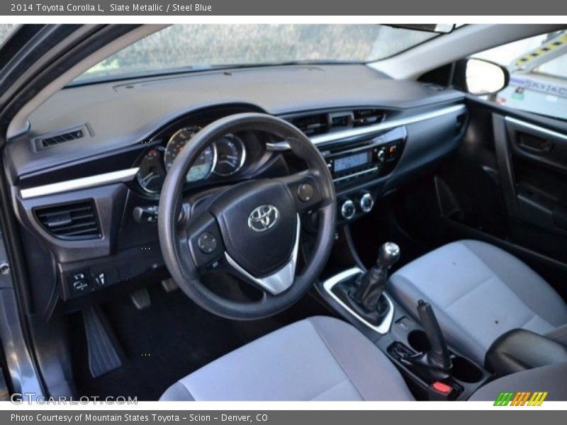 Slate Metallic / Steel Blue 2014 Toyota Corolla L