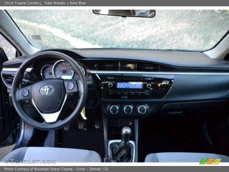 Slate Metallic / Steel Blue 2014 Toyota Corolla L