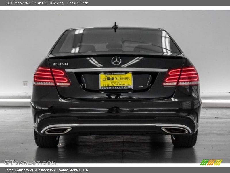 Black / Black 2016 Mercedes-Benz E 350 Sedan