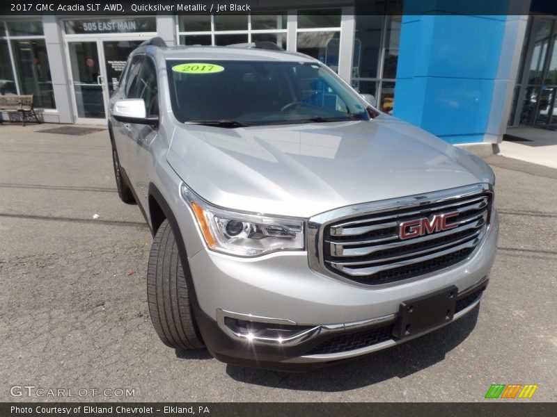 Quicksilver Metallic / Jet Black 2017 GMC Acadia SLT AWD