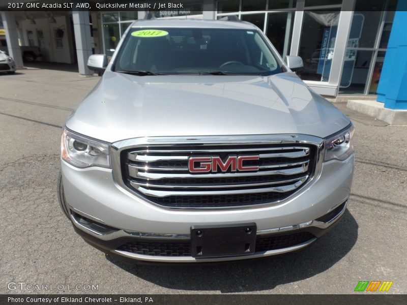 Quicksilver Metallic / Jet Black 2017 GMC Acadia SLT AWD