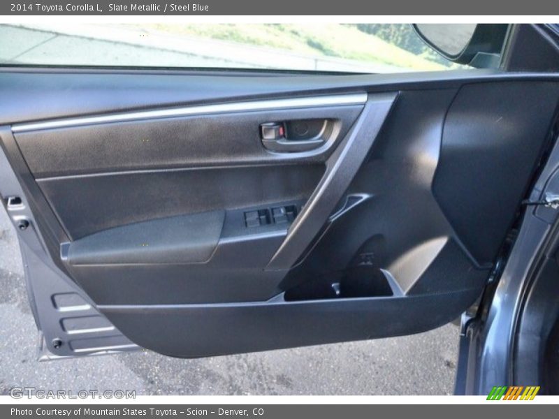 Slate Metallic / Steel Blue 2014 Toyota Corolla L