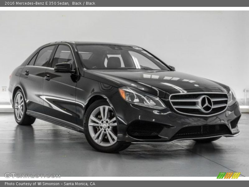 Black / Black 2016 Mercedes-Benz E 350 Sedan