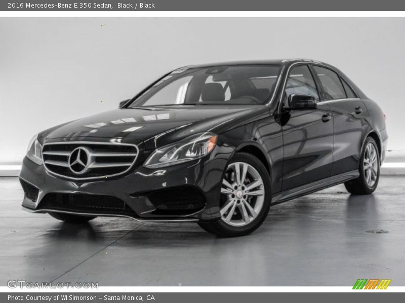 Black / Black 2016 Mercedes-Benz E 350 Sedan