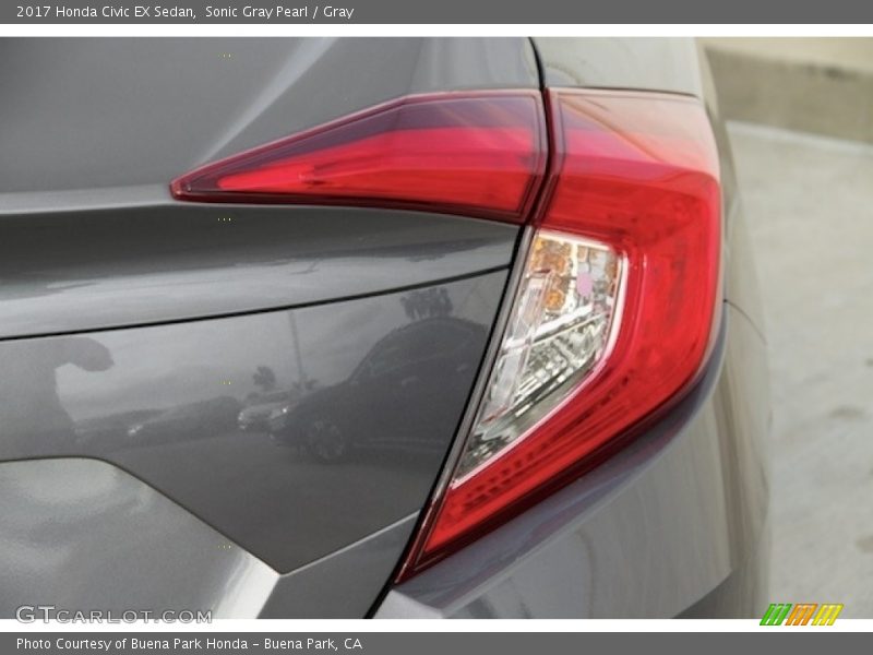 Sonic Gray Pearl / Gray 2017 Honda Civic EX Sedan