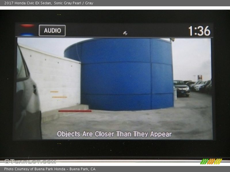 Sonic Gray Pearl / Gray 2017 Honda Civic EX Sedan