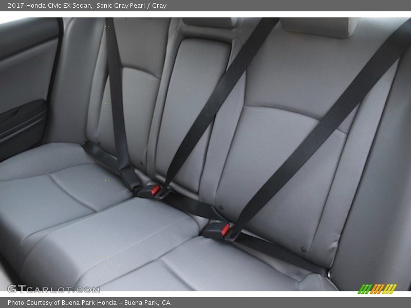Sonic Gray Pearl / Gray 2017 Honda Civic EX Sedan