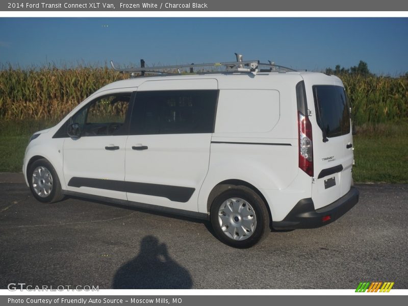Frozen White / Charcoal Black 2014 Ford Transit Connect XLT Van