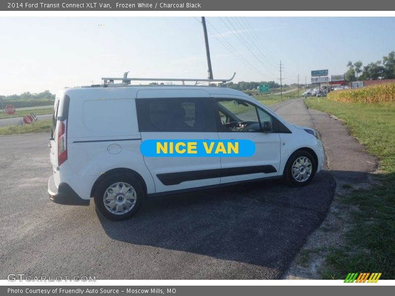 Frozen White / Charcoal Black 2014 Ford Transit Connect XLT Van