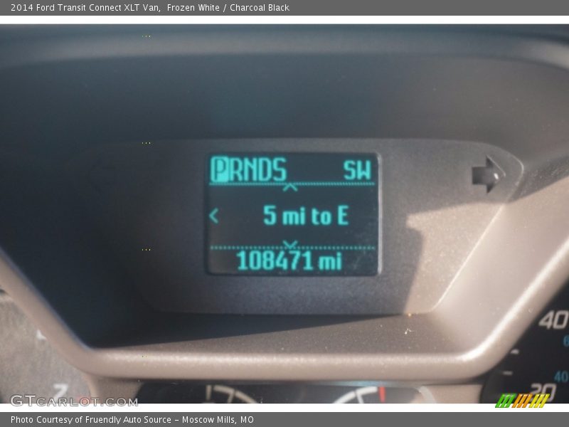 Frozen White / Charcoal Black 2014 Ford Transit Connect XLT Van