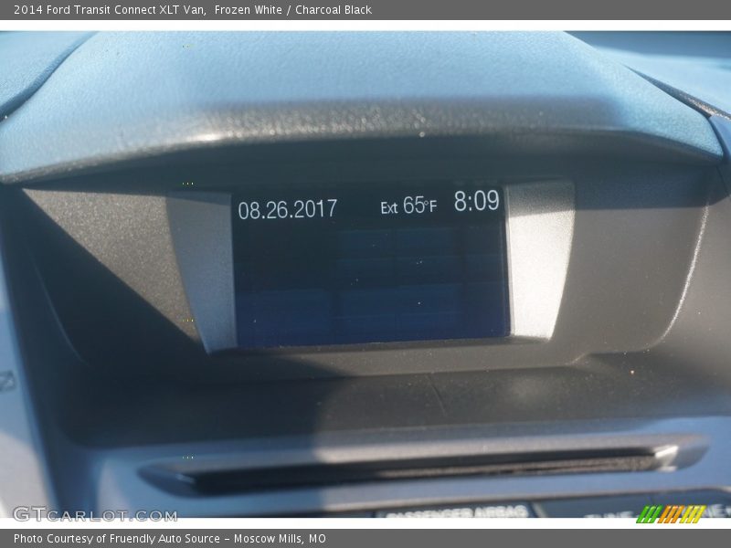 Frozen White / Charcoal Black 2014 Ford Transit Connect XLT Van