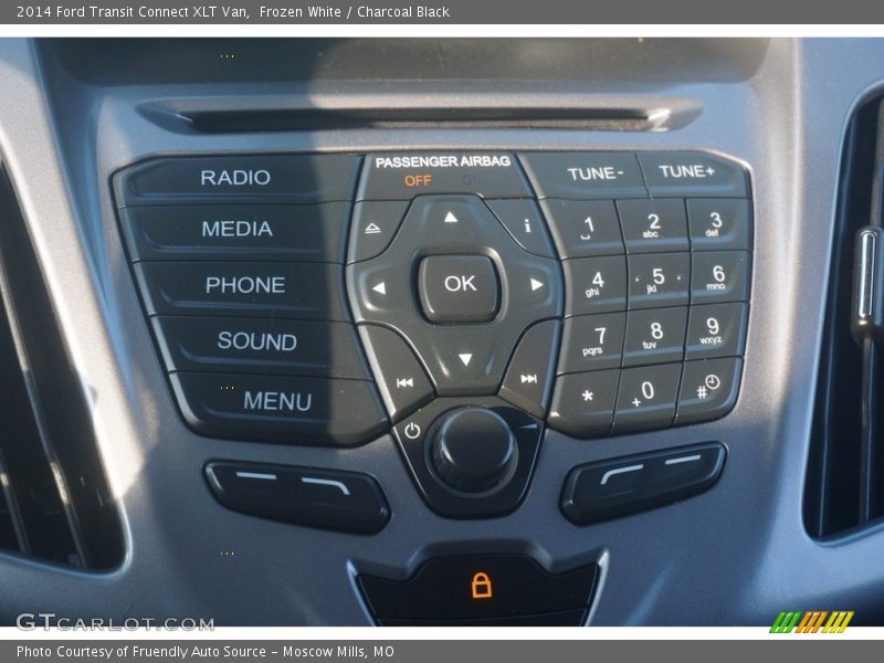 Frozen White / Charcoal Black 2014 Ford Transit Connect XLT Van
