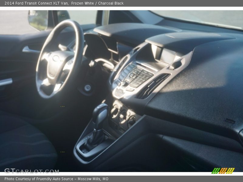 Frozen White / Charcoal Black 2014 Ford Transit Connect XLT Van