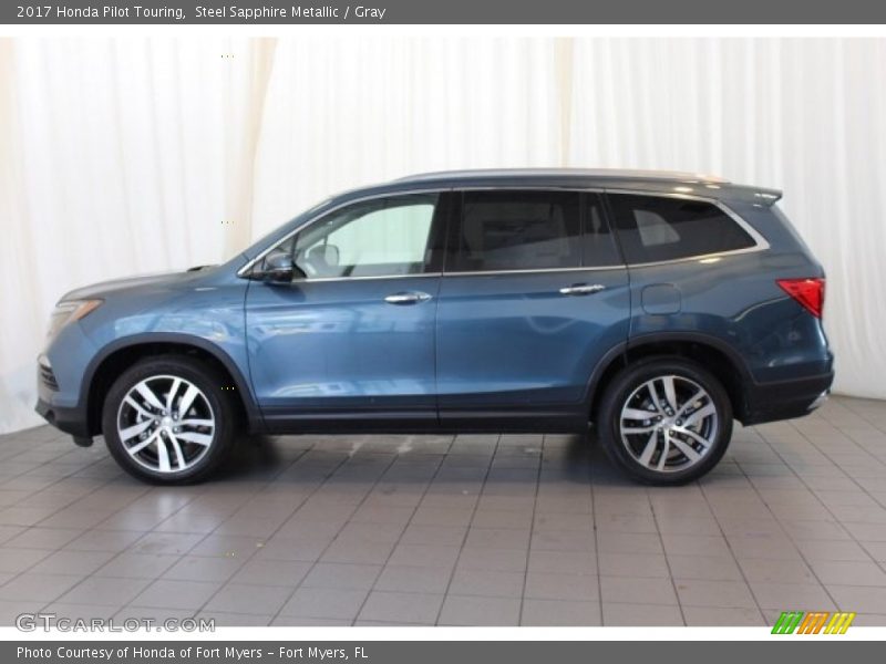 Steel Sapphire Metallic / Gray 2017 Honda Pilot Touring