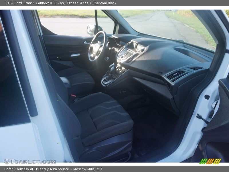 Frozen White / Charcoal Black 2014 Ford Transit Connect XLT Van
