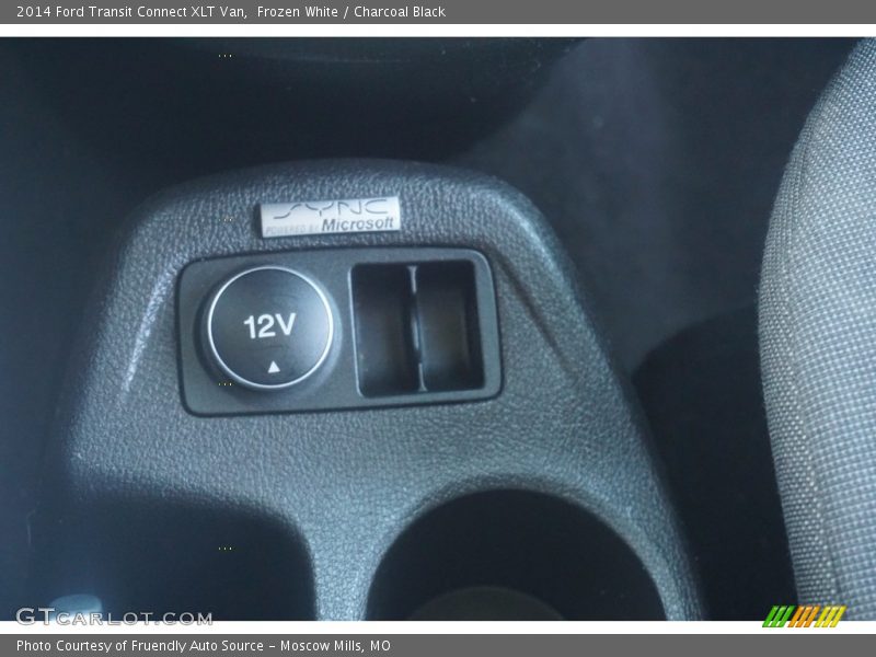 Frozen White / Charcoal Black 2014 Ford Transit Connect XLT Van