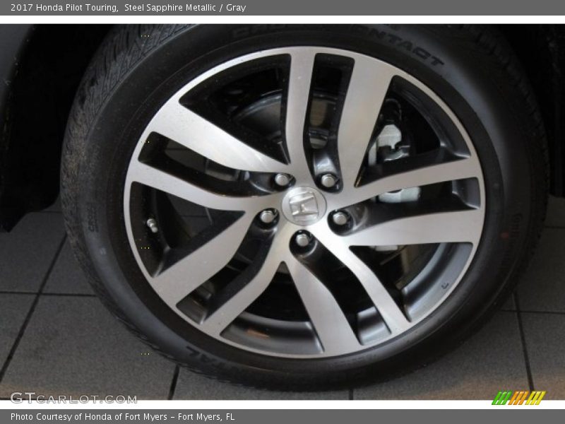 Steel Sapphire Metallic / Gray 2017 Honda Pilot Touring