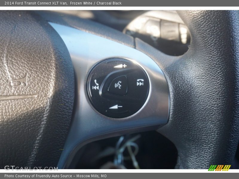 Frozen White / Charcoal Black 2014 Ford Transit Connect XLT Van