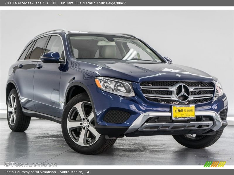 Brilliant Blue Metallic / Silk Beige/Black 2018 Mercedes-Benz GLC 300