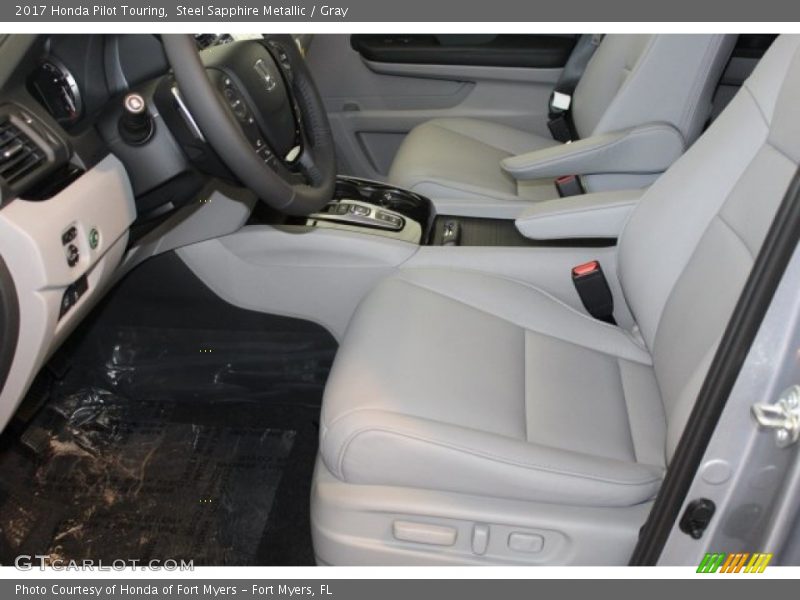 Steel Sapphire Metallic / Gray 2017 Honda Pilot Touring